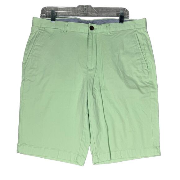 Brooks Brothers Shorts Mens 35 Green Preppy Casual Summer Neutral Minimalist - Picture 1 of 8